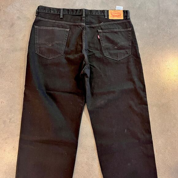 Levi Strauss Co 550 Black Denim Jeans Mens 42W 30L classic pants NEW 3XL - Picture 7 of 7